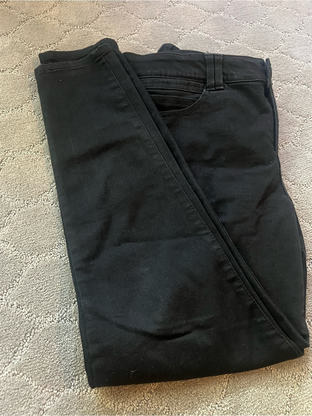 Democracy Black Denim Jeans with Label Detail